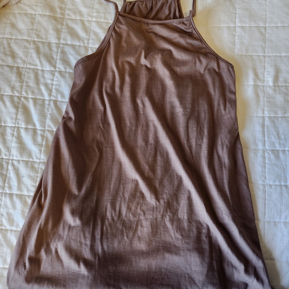 Brown Sleeveless Dress
